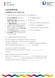 English Worksheet: Idioms - risk