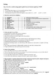 English Worksheet: 