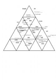 Past Simple Irregular Verbs puzzle tarsia