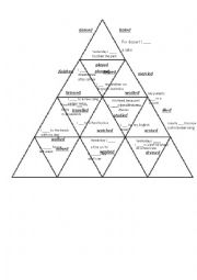 Past Simple Regular Verbs puzzle tarsia