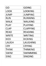 English Worksheet: Present Continuous wordrace