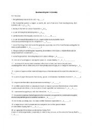 English Worksheet: Busienss english 