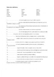 English Worksheet: Business english 