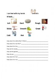 English Worksheet: Senses Our worldbook