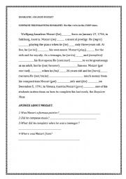 English Worksheet: BIORAPHY