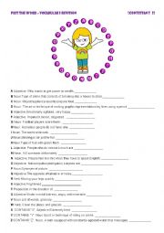 English Worksheet: PASS THE WORD 2