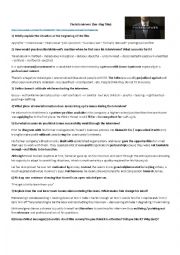 English Worksheet: The interviewer 