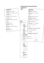 English Worksheet: Guided discovery going shopping speaking