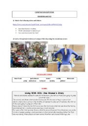 English Worksheet: Conversation Class: Hoarding and OCD (Obsessive Compulsive Disorder)