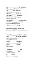 English Worksheet: Reamonn Tonight song worksheet 