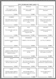 TOEIC vocabulary -loop game