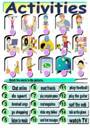 English Worksheet: Activities 