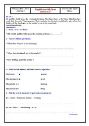 English Worksheet: Primary school March 2016333333