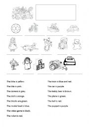 English Worksheet: Toys