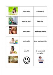 Memory game: resolutions