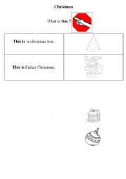 English Worksheet: Christmas / this is