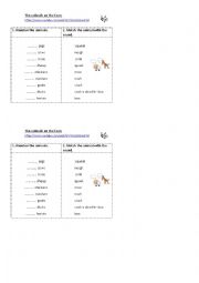 English Worksheet: Farm animals song