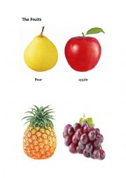 English Worksheet: the fruits
