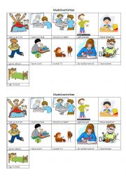 English Worksheet: daily routines 