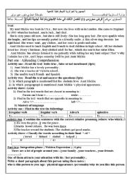 English Worksheet:      describing physical and personality (4am exam)