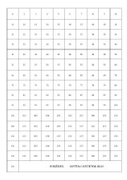 English Worksheet: Grid to complete chart (groups register) (1 of 3)