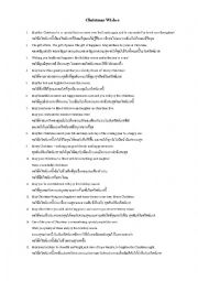 English Worksheet: Christmas greeting