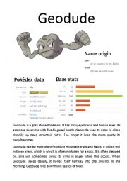 English Worksheet: Pokmon Database (4 of 8)