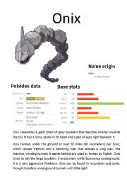 English Worksheet: Pokmon Database (5 of 8)