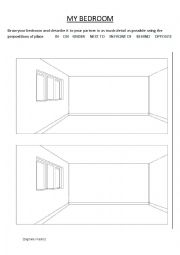English Worksheet: My Bedroom (prepostions of place)