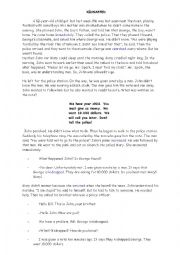 English Worksheet: short stories