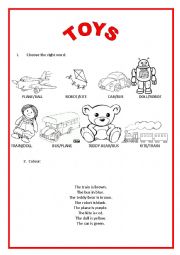 English Worksheet: TOYS