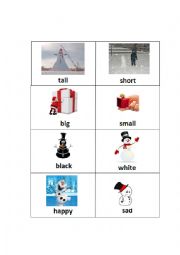 English Worksheet: Winter Opposites