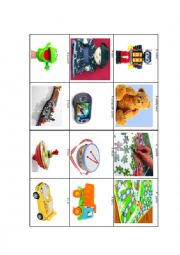 English Worksheet: Toys-memory gameOur WorldBook 1