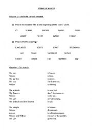 English Worksheet: Winnie in Winter activities