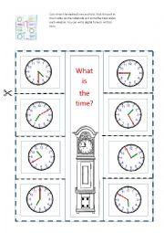 English Worksheet: telling time lapbook