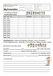 School timetable