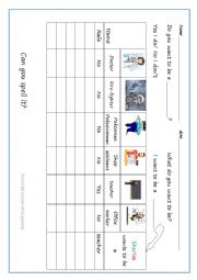 English Worksheet: jobs speaking activity