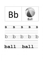 Bb Tracing lettes - Alphabet