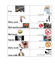 English Worksheet: Dangerous and bad smells