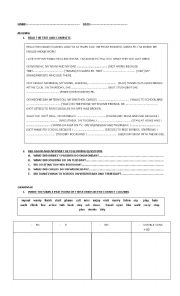 English Worksheet: simple past - regular verbs