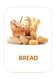 English Worksheet: FOOD FLASHCARDS