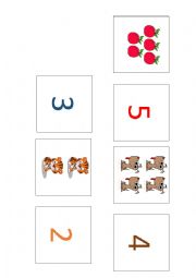 English Worksheet: Colours and numbers