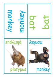 English Worksheet: Kids dominoes - mammals