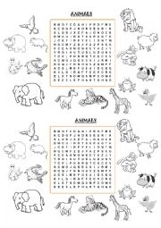 Animals WordSearch