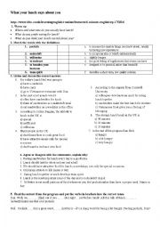 English Worksheet: 