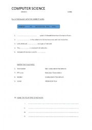 English Worksheet: computer