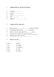 English Worksheet: Shops, shopping, different shops