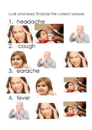 headache cough fever earache