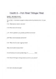 The 7 Habits of Highly Effective Teens - ESL Worksheets. Habit 3: Put First Things First