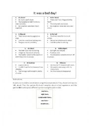 Past Modals speaking activity